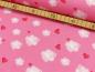 Preview: Baumwolljersey Happy be Pink Wolken by Herzberührt